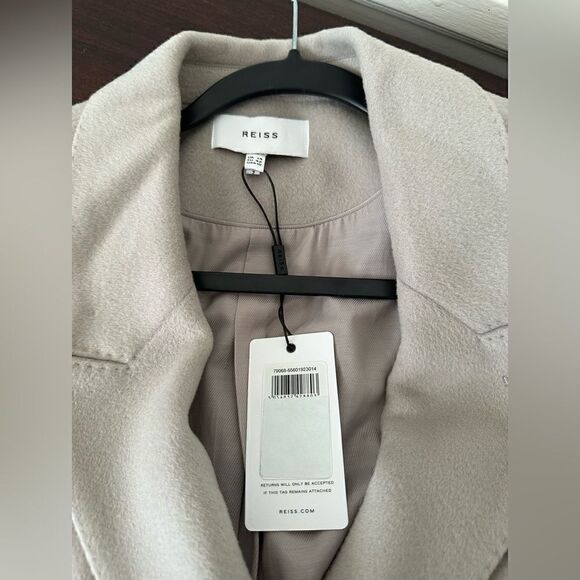 Reiss maddie line wool longline coat size 10 - Picture 15 of 16